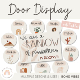 Modern BOHO VIBES Door Display | Affirmation Station | Edi