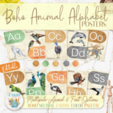 Modern Boho Alphabet Animals -Birds- sea Creatures Posters