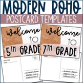Modern Boho | Back to School Postcard Templates
