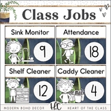 Modern Boho CLASSROOM JOBS | EDITABLE