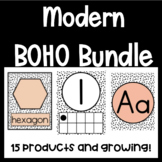 Modern Boho Classroom Decor Growing Bundle! Multiple sets 