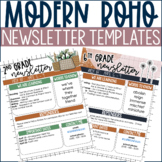 Modern Boho Classroom Newsletter Templates
