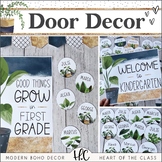 Modern Boho DOOR DECOR | EDITABLE