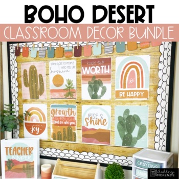 Preview of Boho Desert Classroom Decor Calm Classroom Decor Ideas