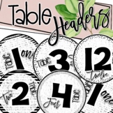 Modern Boho Flair Table Numbers (1-12)