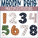 Modern Boho | Multiples Posters | Multiplication Facts | S