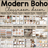 Modern Boho Neutral Boho Classroom Decor Bundle | Modern B