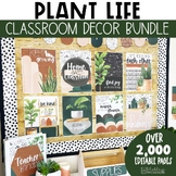 Boho PLANT LIFE Classroom Decor Bundle | Editable Calm Col