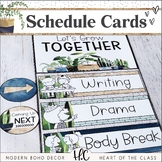 Modern Boho SCHEDULE CARDS | EDITABLE