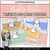 Modern Boho Writing Process Posters | K-5th | Writing Process