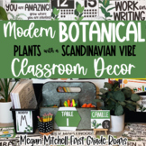 Modern Botanical Scandi Plant Classroom Decor Bundle