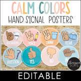 Classroom Hand Signals Editable - Hand Signal Posters