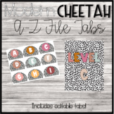 Modern Cheetah Guided Reading Tabs