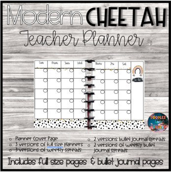 Preview of Modern Cheetah Planner