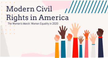 Preview of Modern Civil Rights in America - Women's March Google Slide