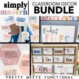 Modern Classroom Decor Mega Bundle in Boho and Bright Theme