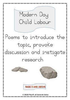 Preview of Modern Day Child Labour - Poems to Provoke Discussion