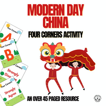Preview of Modern Day China Four Corners Activity:  Grades 5-12