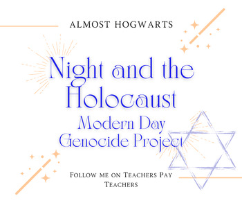 Preview of Modern Day Genocide Project (to accompany Night or a study of the Holocaust)