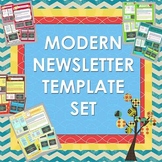 Modern Easy to Use Newsletter Templates Set of 14