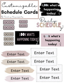 Modern Editable Daily Schedule Cards