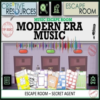 Preview of Modern Era Music Escape Room