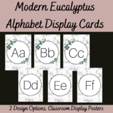 Modern Eucalyptus Alphabet Display Cards