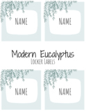 Modern Eucalyptus - Locker Labels