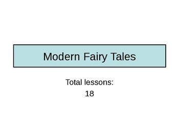 Preview of Modern Fairy Tales Scheme of Work