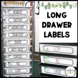 Modern Farmhouse 10 Drawer Cart Labels