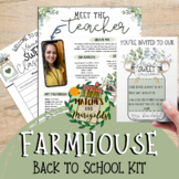 Modern Farmhouse Back to School: Student Invitations, Meet