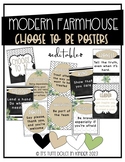 Modern Farmhouse Choose to Be~ Editable