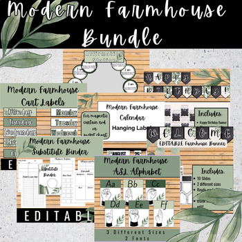 Modern Farmhouse Classroom Decor Bundle By AdventuresWithAbby TPT   Original 10022005 1 