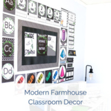 Modern Farmhouse Classroom Decor Bundle {EDITABLE}