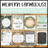 Modern Farmhouse Classroom Decor | Growth Mindset Posters 