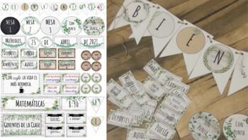 Preview of Modern Farmhouse Decor Bundle (Spanish/Editable)