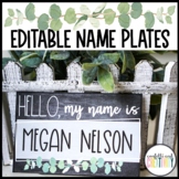 Modern Farmhouse Desk Name Plates