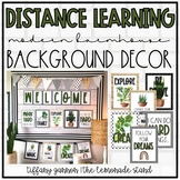 Modern Farmhouse Distance Learning Background Decor