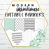 Modern Farmhouse Editable Banners
