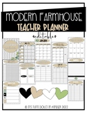 Modern Farmhouse Editable Teacher Planner