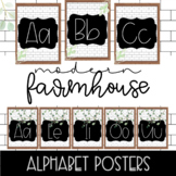 Modern Farmhouse FUN FONT |Subway | Alphabet wall Poster f
