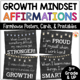 Modern Farmhouse Growth Mindset Bulletin Board Posters Aff