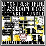 Modern Farmhouse Lemon Theme Classroom Decor Newsletter Te