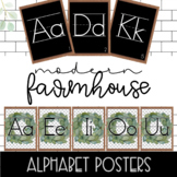 Modern Farmhouse Printed on Lines | Alphabet wall Poster f