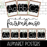 Modern Farmhouse Printed on Lines | Alphabet wall Poster f