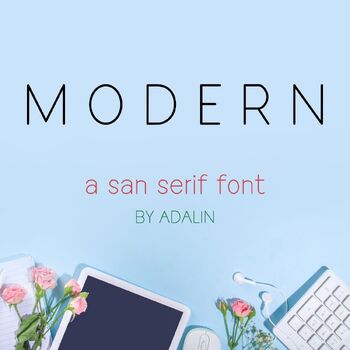 Preview of Modern Font