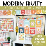 Modern Fruity Classroom Decor Bundle | Colorful Classroom Decor