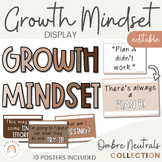 Modern Growth Mindset Display | Ombre Neutrals Classroom D
