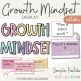 Modern Growth Mindset Display | Simple Pastels Classroom D