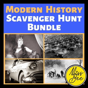 Preview of Social Studies Scavenger Hunt Bundle